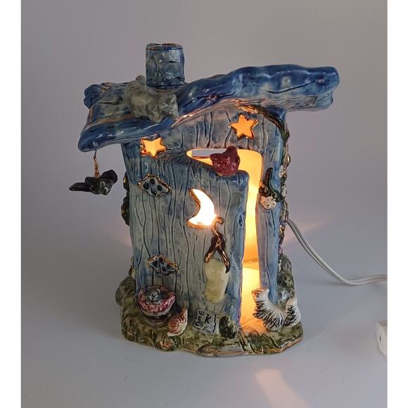 2001 Kimberly Designs Outhouse Tea Light Votive Holder Decorative Collectible - Picture 7 of 10